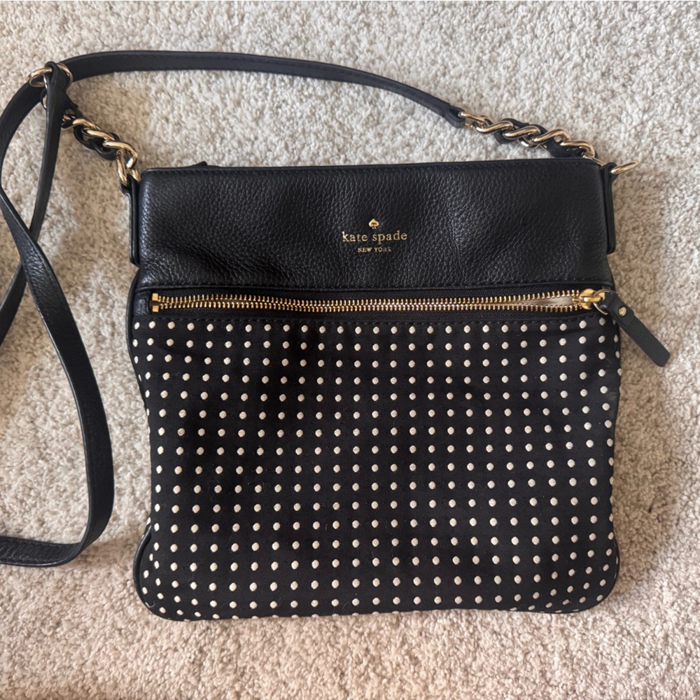 Kate Spade Black and Gold Women's Crossbody
